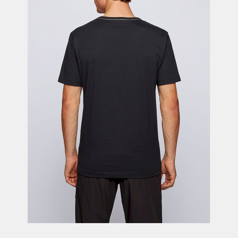 Boss T Shirt Teegold3 Black Preto Shot6