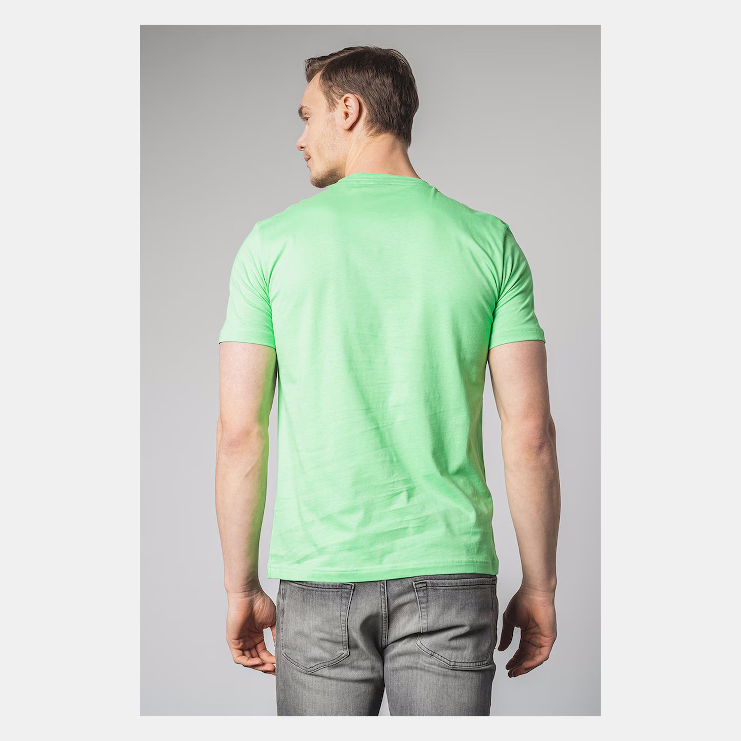Boss T Shirt Thinking1 Green Verde_shot3