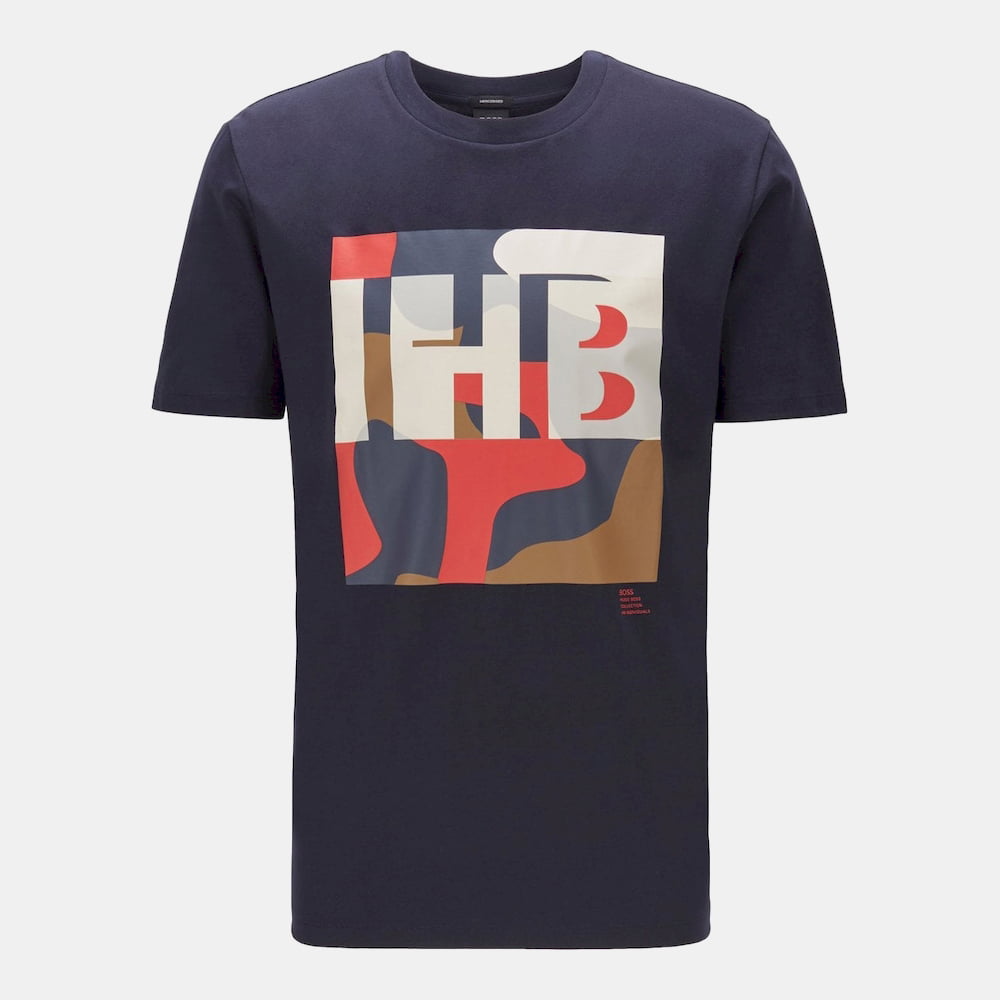 Boss T Shirt Tiburt161 Dk.blue Azul Escuro Shot2