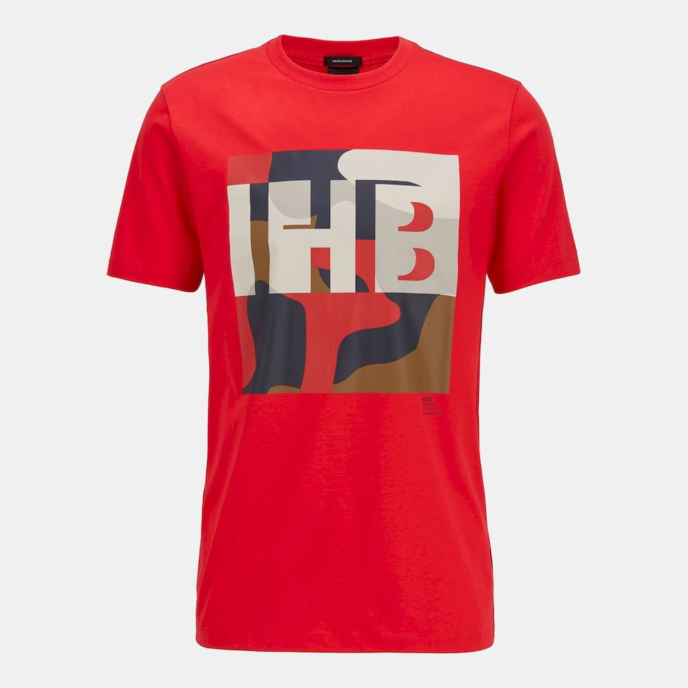 Boss T Shirt Tiburt161 Mid.red Vermelho Shot6