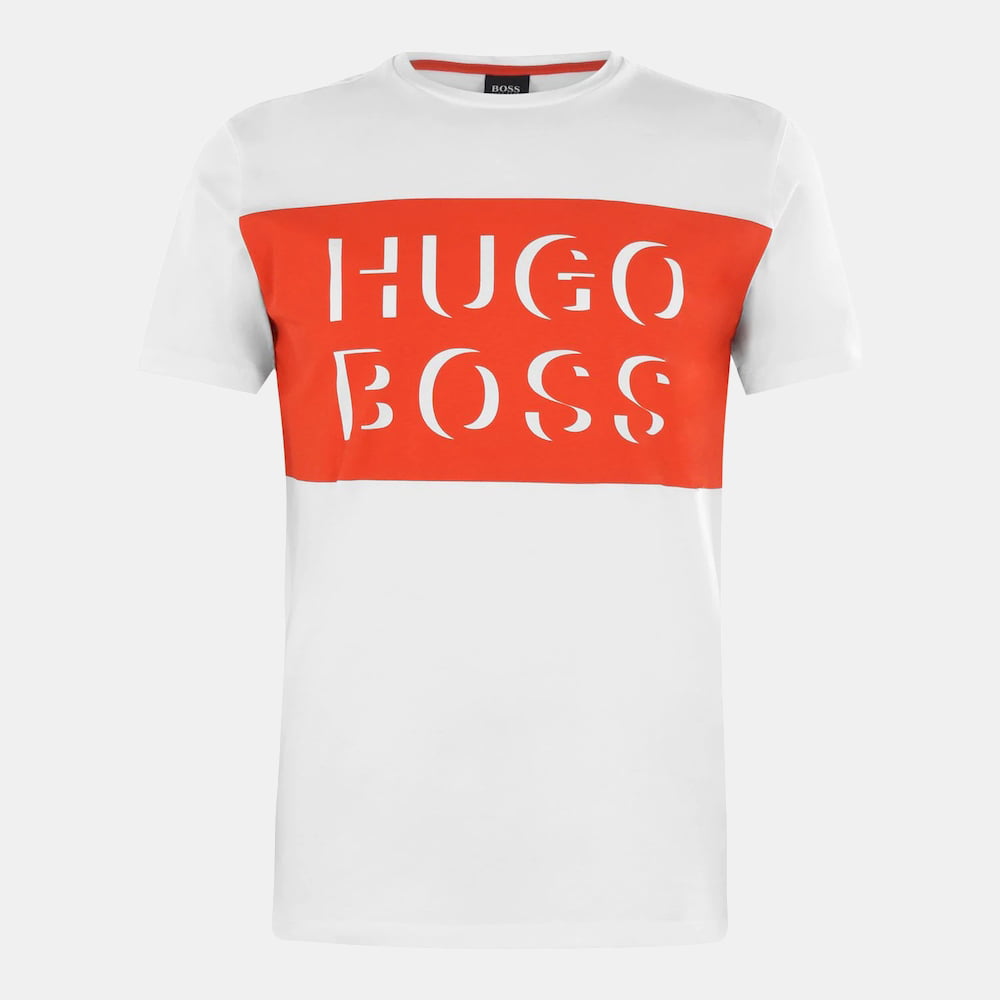 Boss T Shirt Tiburt162 White Branco Shot7