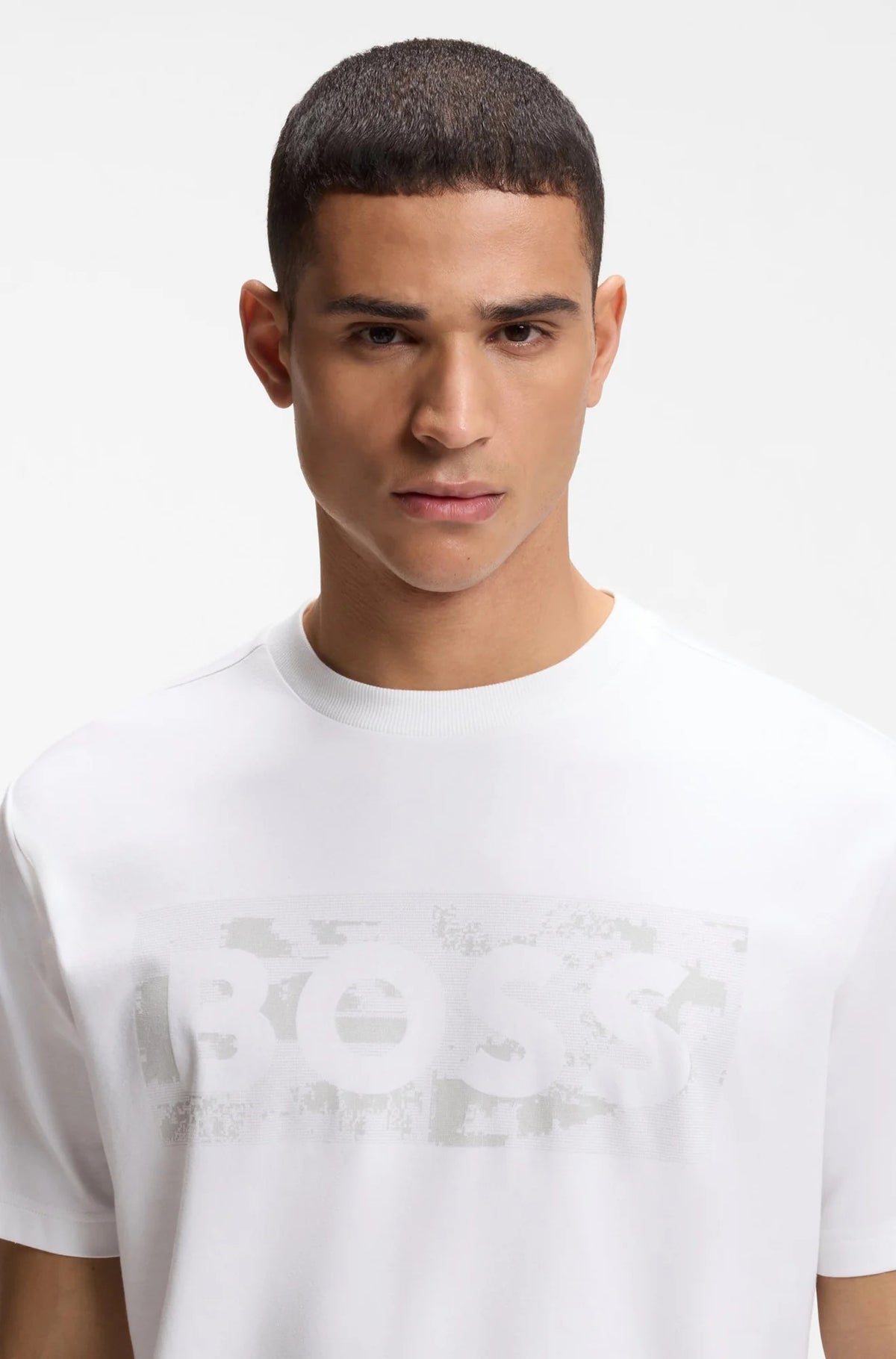 Boss T Shirt Ts Globe Logop White Branco_shot1