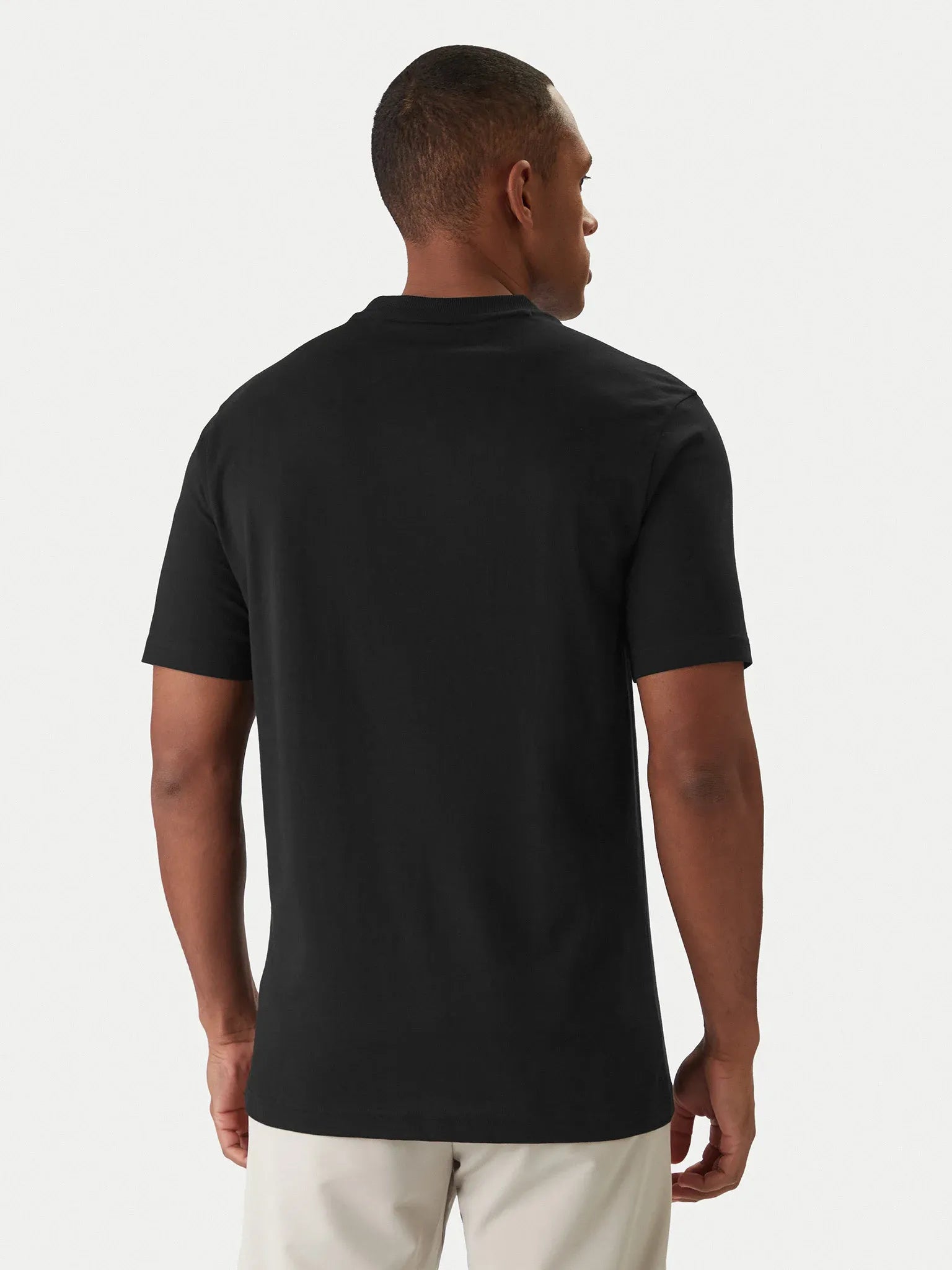 Boss T Shirt Ts Logo Black Preto_shot3