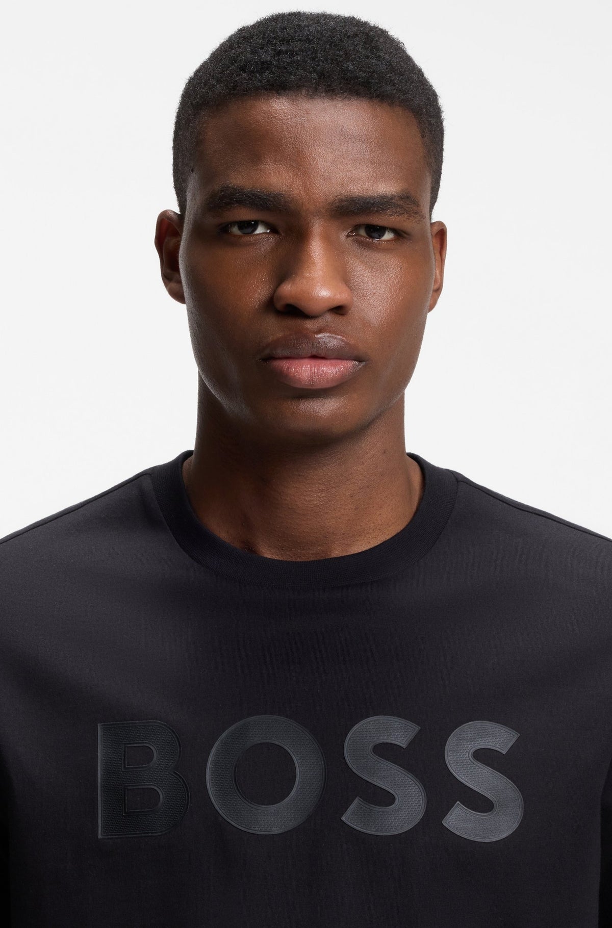 Boss T Shirt Ts Structure L Black Preto_shot2