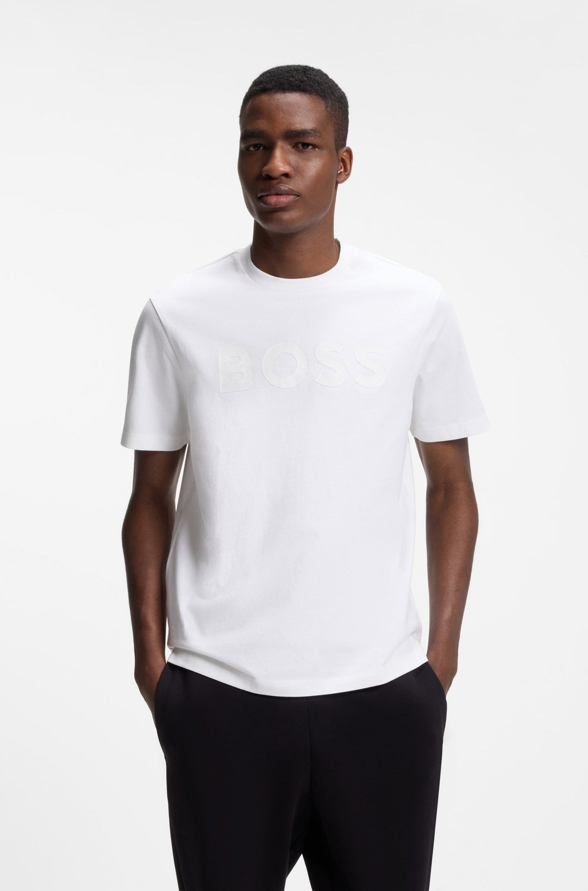 Boss T Shirt Ts Structure L White Branco_shot1
