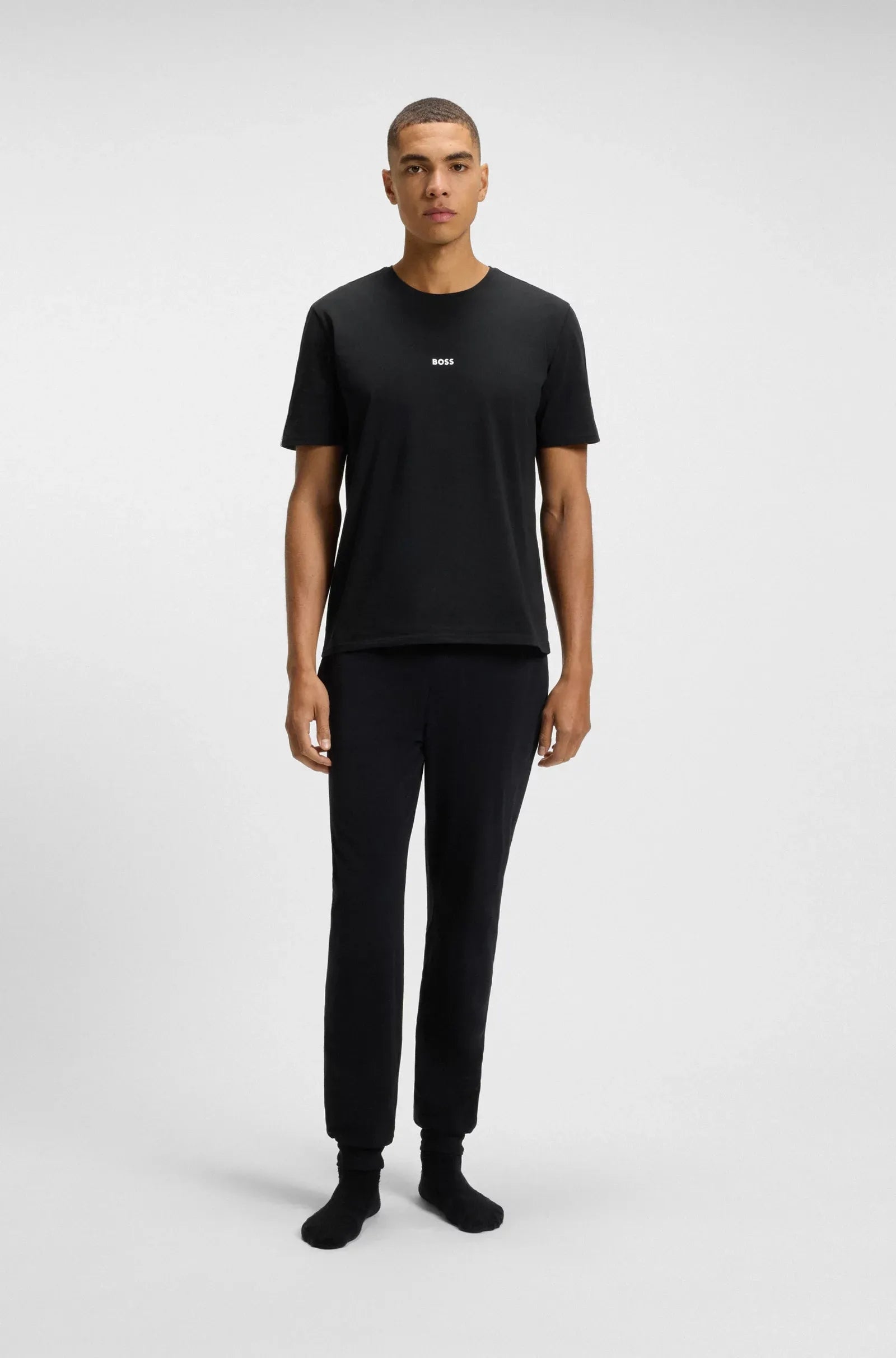 Boss T Shirt Unique T Shirt Black Preto_shot2