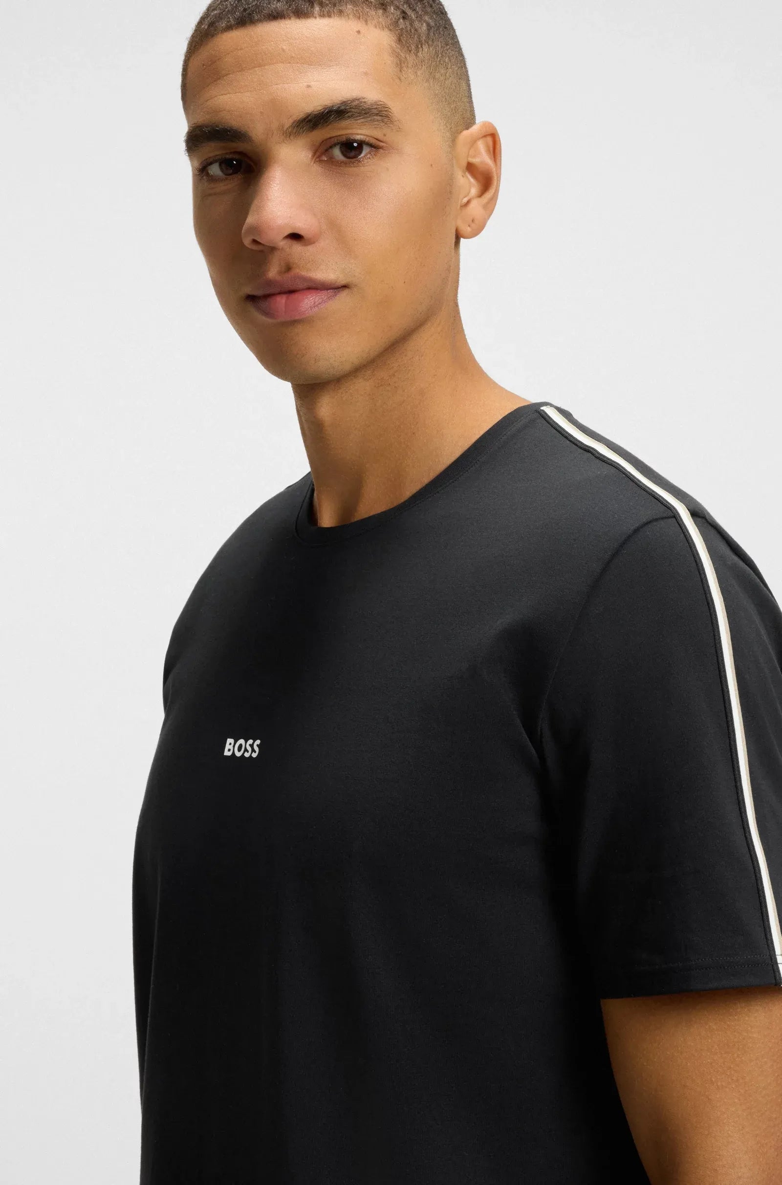 Boss T Shirt Unique T Shirt Black Preto_shot4