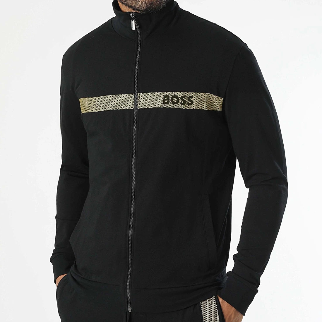 Boss Tracksuit Long Set 1 Black Preto_shot2