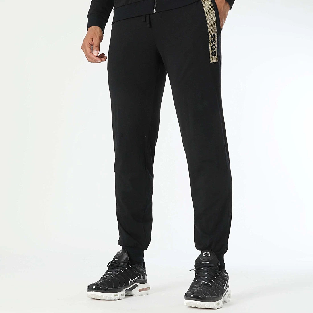 Boss Tracksuit Long Set 1 Black Preto_shot3