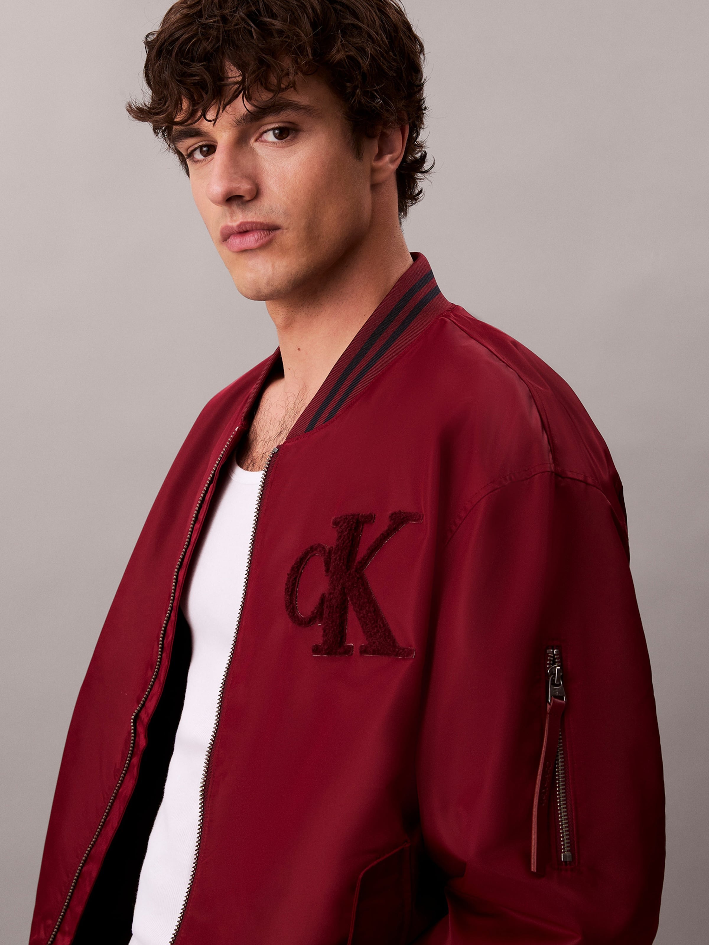 Calvin Klein Blusao Jackets Lv04rd524g Red Vermelho_shot4