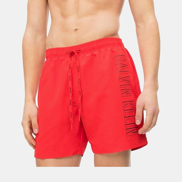 Calvin Klein Calção De Banho Swim Shorts Km0km00291 Red Vermelho Shot4