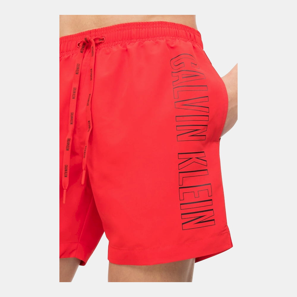 Calvin Klein Calção De Banho Swim Shorts Km0km00291 Red Vermelho Shot8