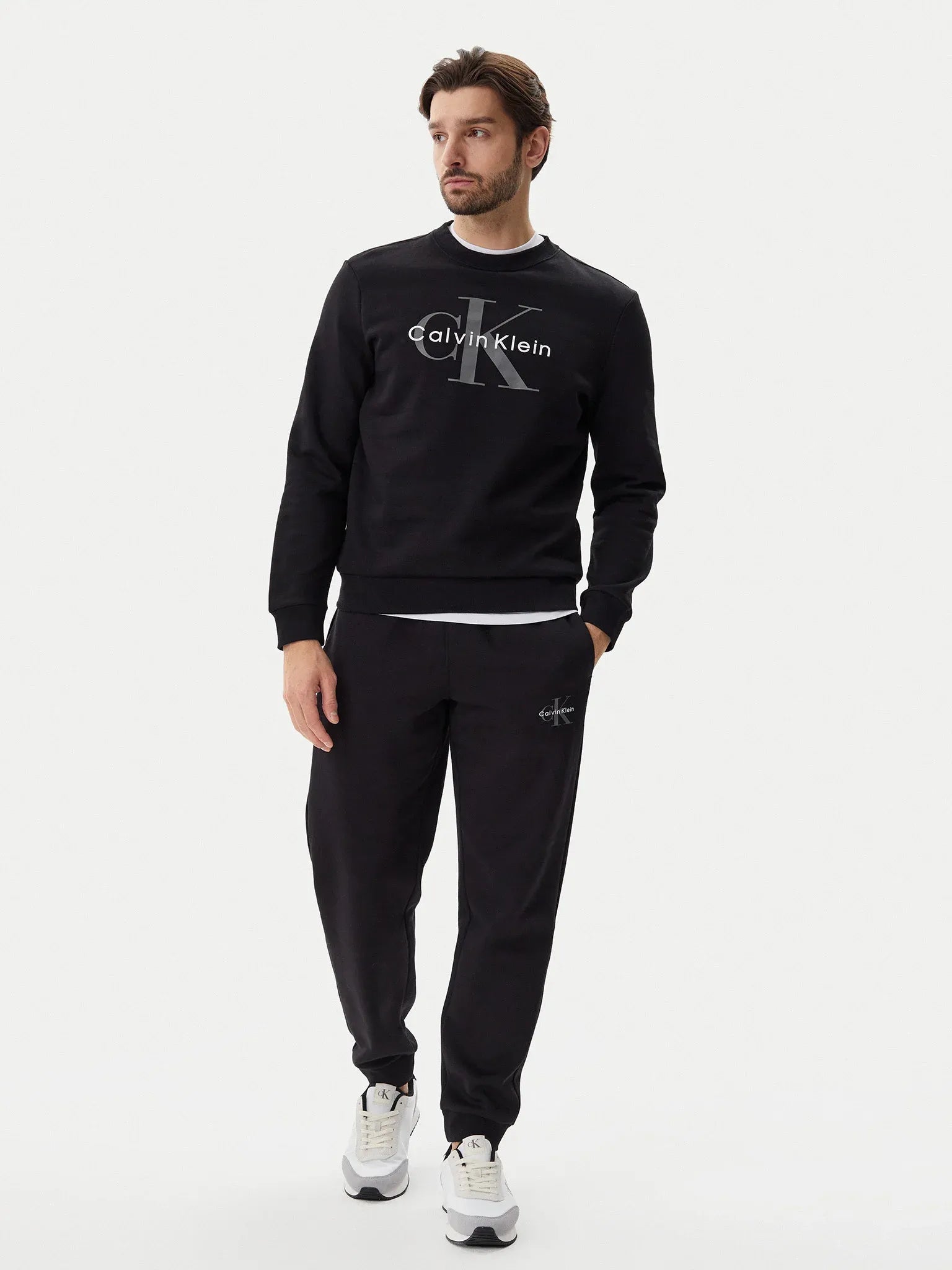 Calvin Klein Calcas Training Pants Lv040bm802 Black Preto_shot2