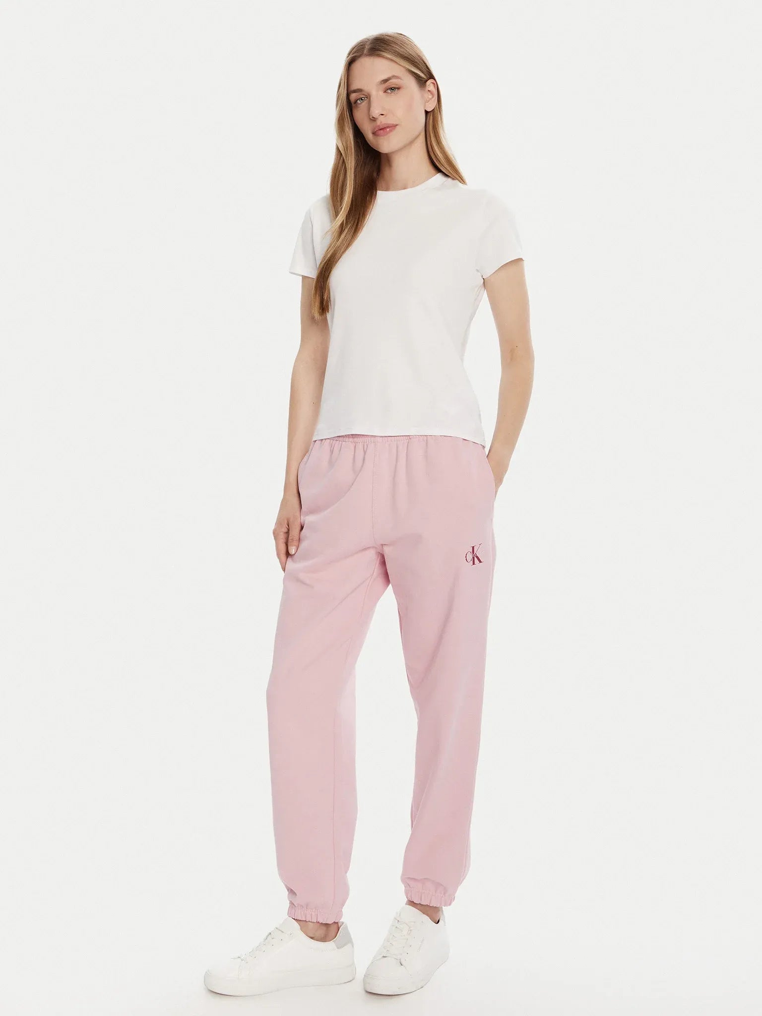 Calvin Klein Calcas Training Pants Lv047b235g Pink Rosa_shot2