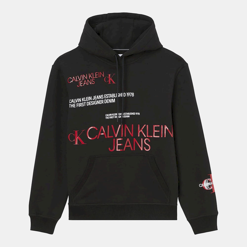 Calvin Klein Camisola Hoodie J30j319366 Black Red Preto Vermelho Shot10 Resultado