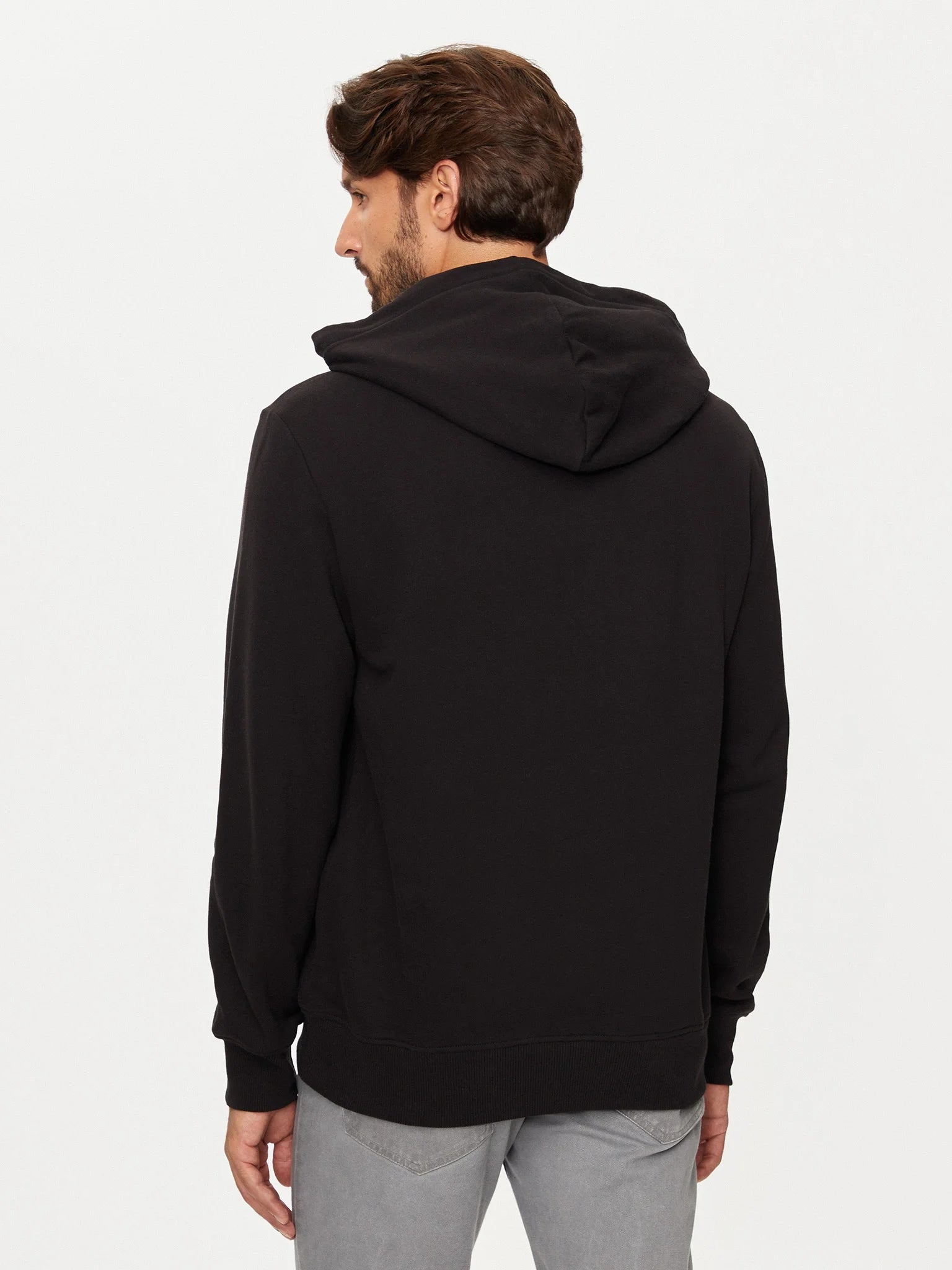 Calvin Klein Camisola Hoodie J30j326637 Black Preto_shot3