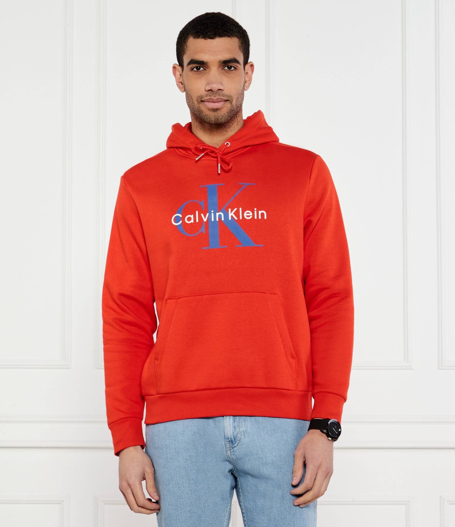 Calvin Klein Camisola Hoodie Lv040bm800 Red Vermelho_shot1