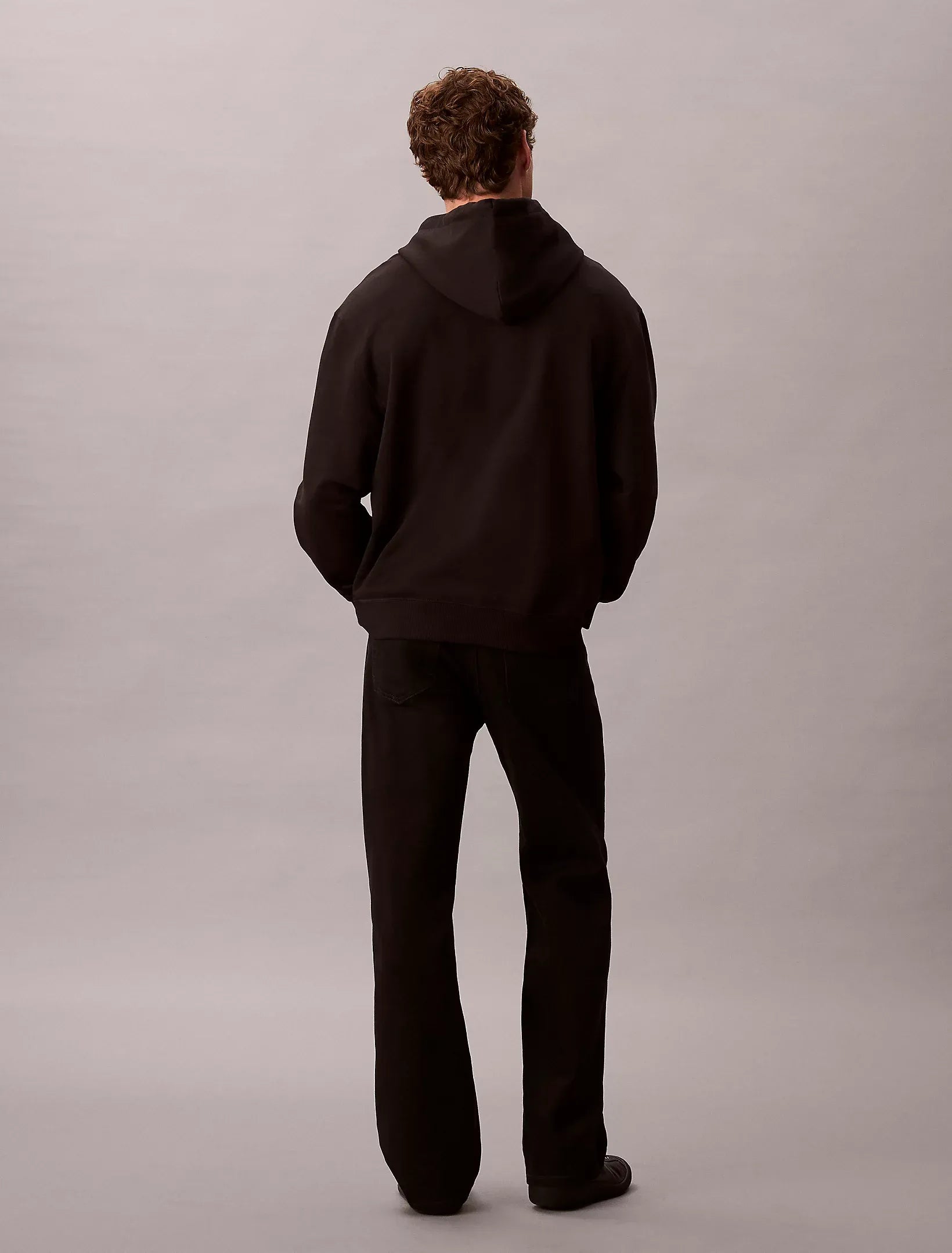 Calvin Klein Camisola Hoodie Lv04rd258g Black Preto_shot3