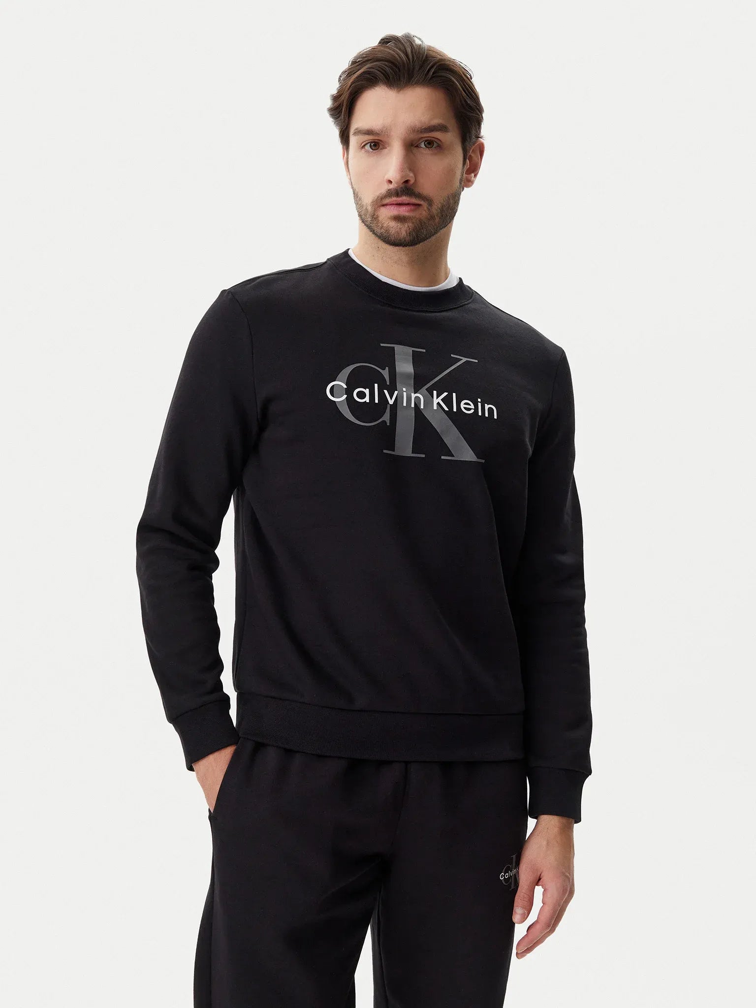Calvin Klein Camisola Sweat Lv040bm801 Black Preto_shot1