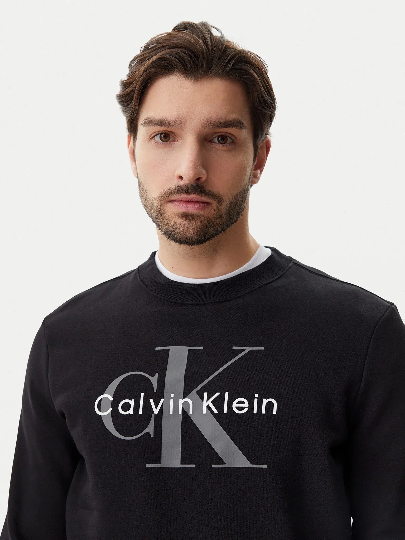 Calvin Klein Camisola Sweat Lv040bm801 Black Preto_shot4