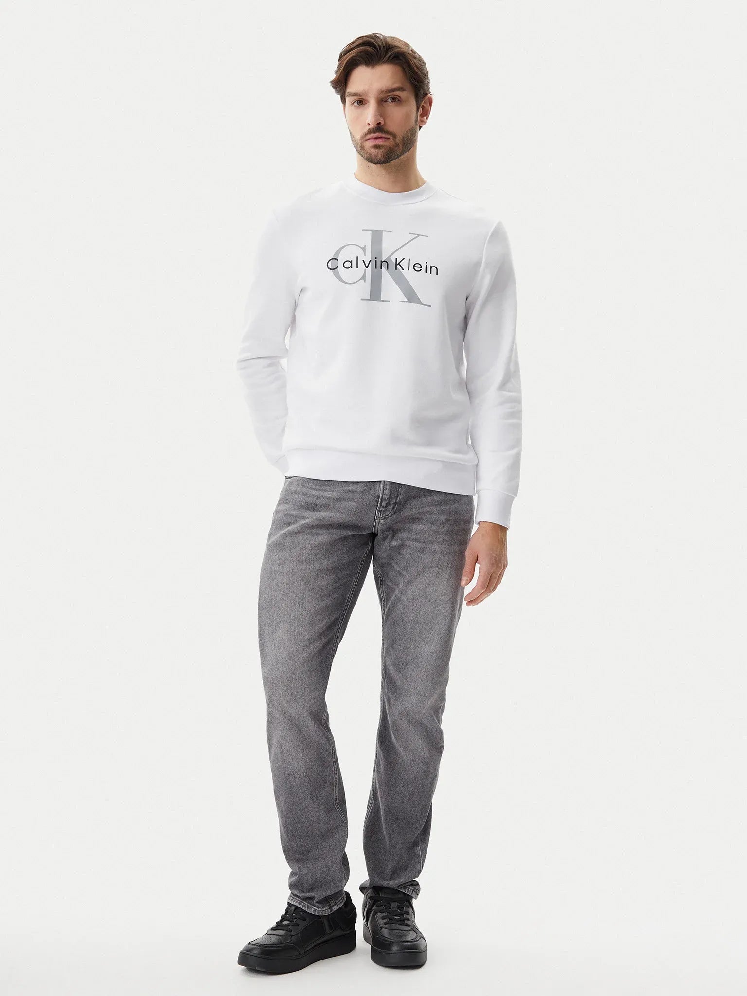 Calvin Klein Camisola Sweat Lv040bm801 White Branco_shot2