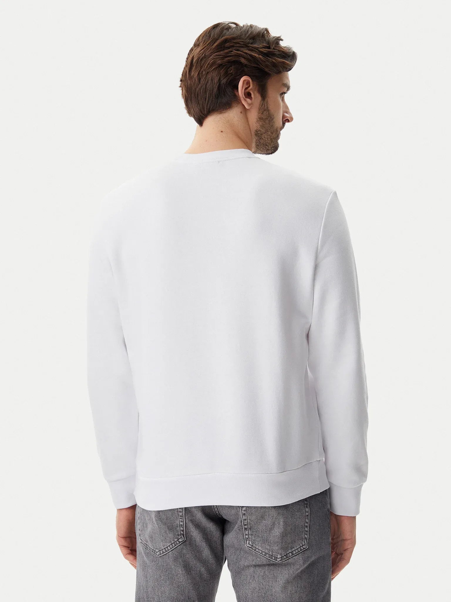 Calvin Klein Camisola Sweat Lv040bm801 White Branco_shot3