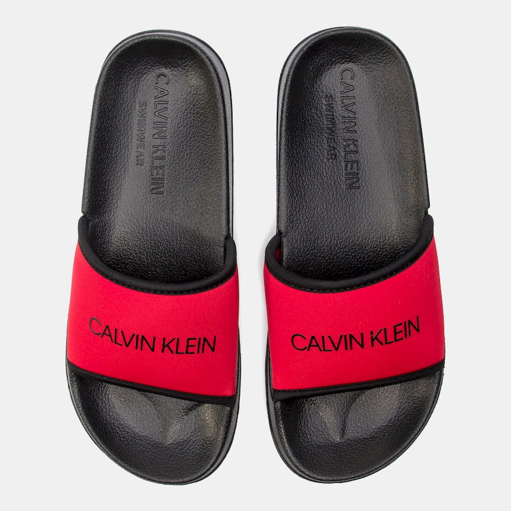 Calvin Klein Chinelos Slippers Km0km00377 Red Vermelho Shot14