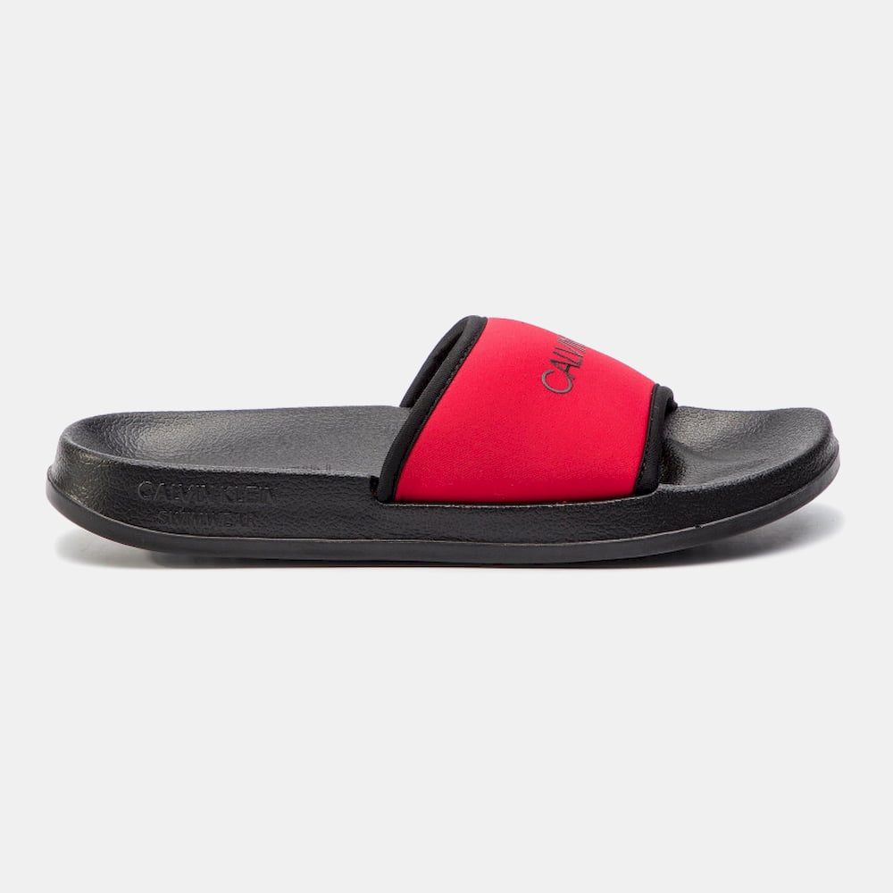 Calvin Klein Chinelos Slippers Km0km00377 Red Vermelho Shot4