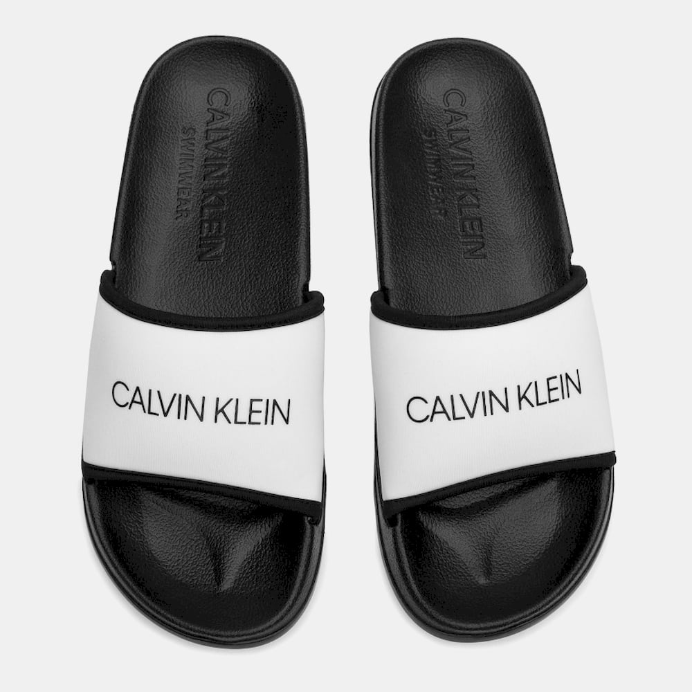 Calvin Klein Chinelos Slippers Km0km00377 White Branco Shot12
