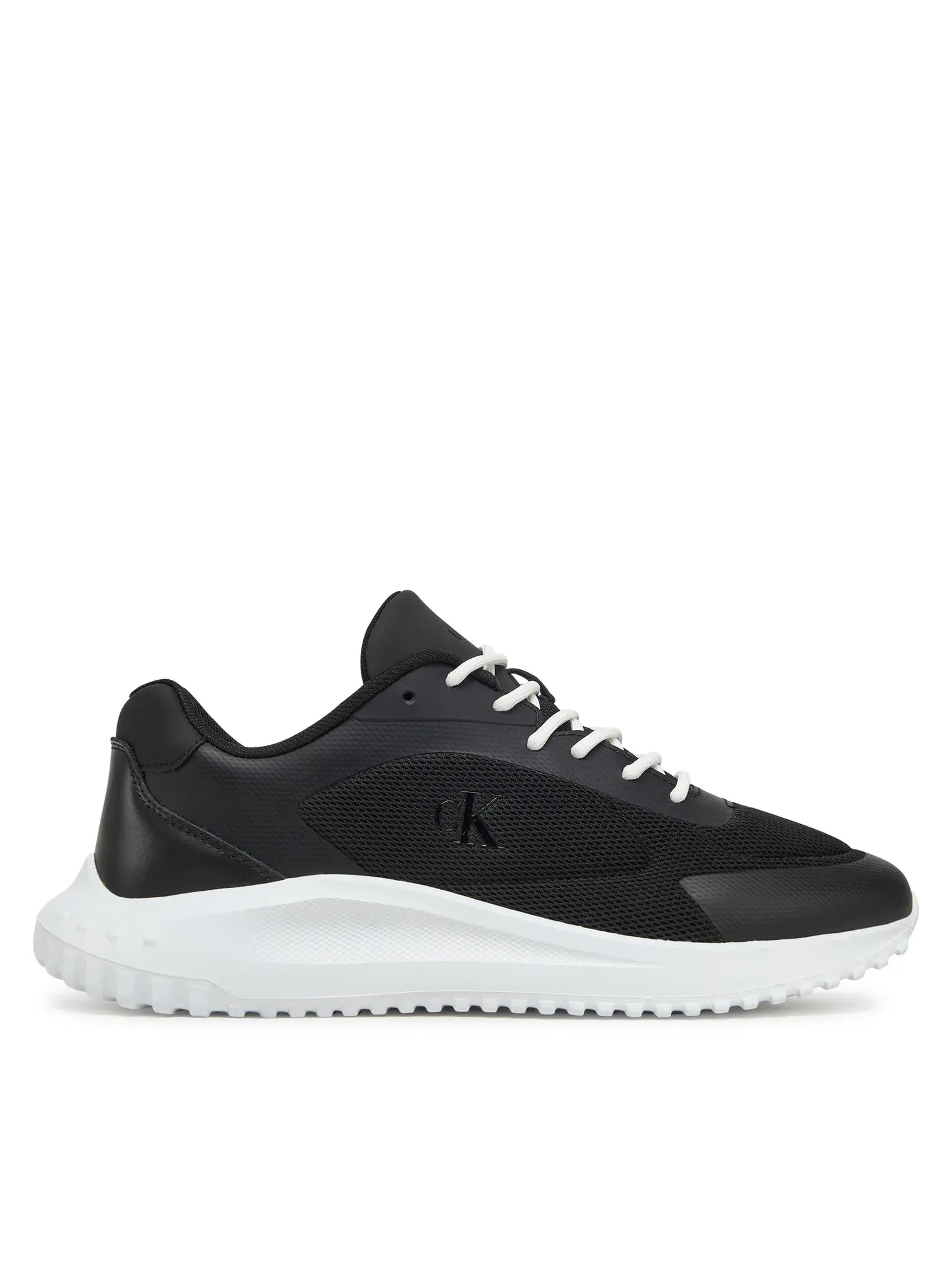 Calvin Klein Sapatilhas Sneakers Shoes Ym0ym01185 Blk White Preto Branco_shot1
