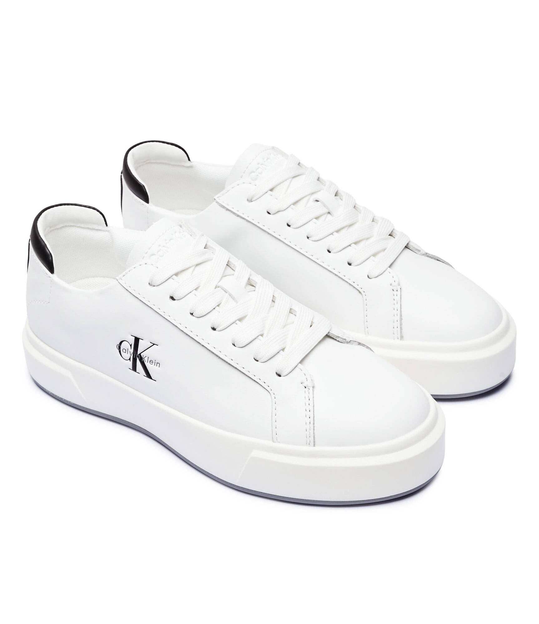Calvin Klein Sapatilhas Sneakers Shoes Yw0yw01945 White Blk Branco Preto_shot2
