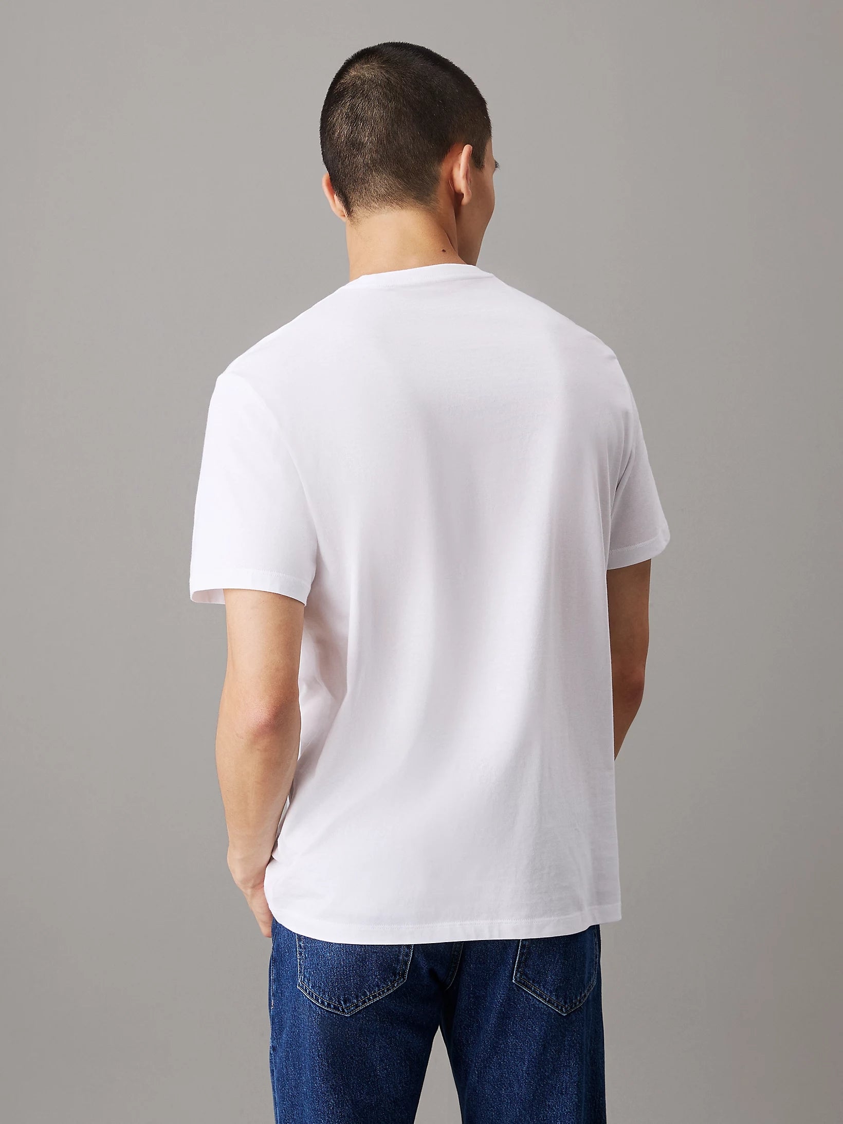 Calvin Klein T Shirt 00040em286 White Branco_shot1