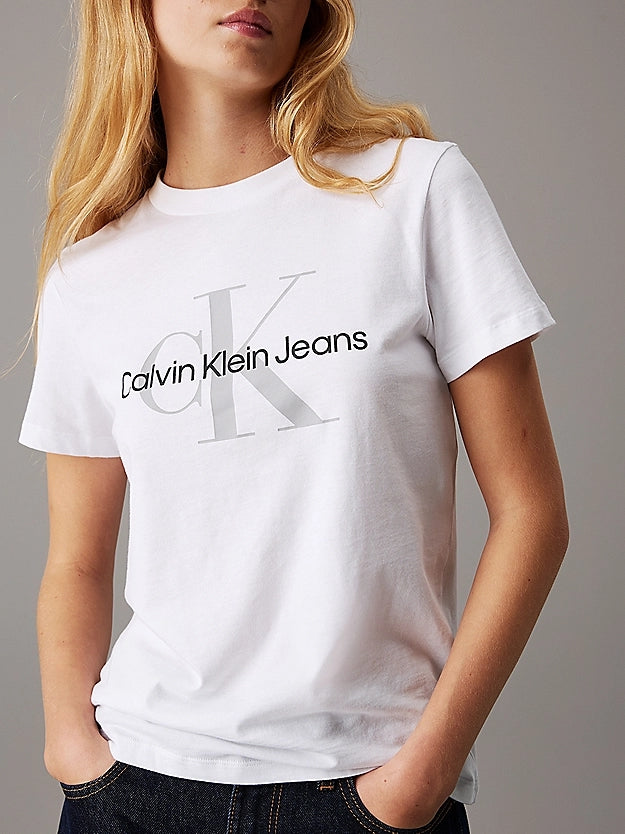 Calvin Klein T Shirt 00040wl260 White Branco_shot2