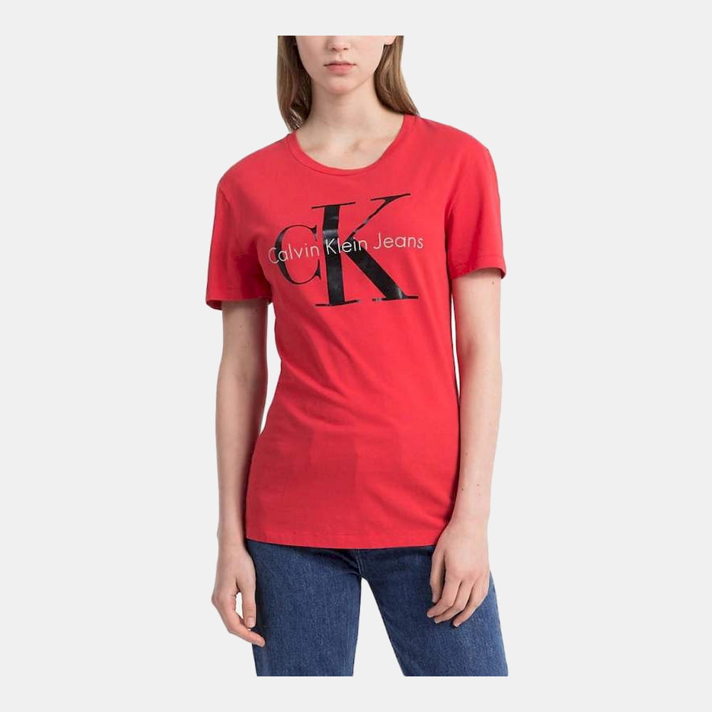 Calvin Klein T Shirt J20j205643 Red Vermelho Shot4