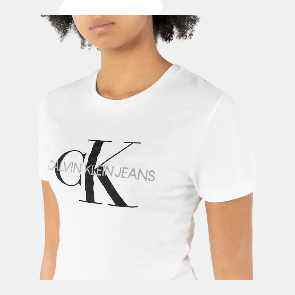 Calvin Klein T Shirt J20j207878 White Branco Shot4