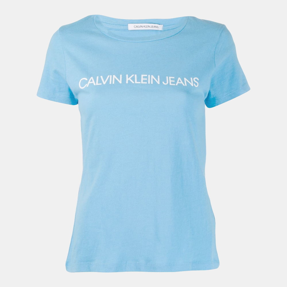 Calvin Klein T Shirt J20j207940 Lt Blue Azul Claro Shot2