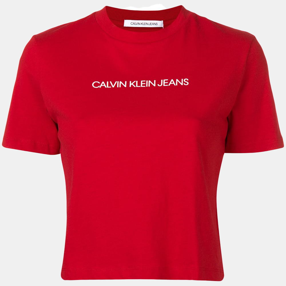 Calvin Klein T Shirt J20j210497 Red Vermelho Shot1