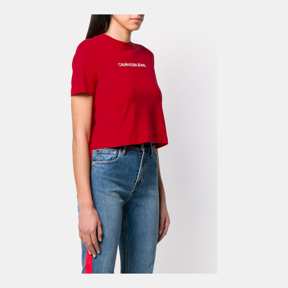 Calvin Klein T Shirt J20j210497 Red Vermelho Shot6