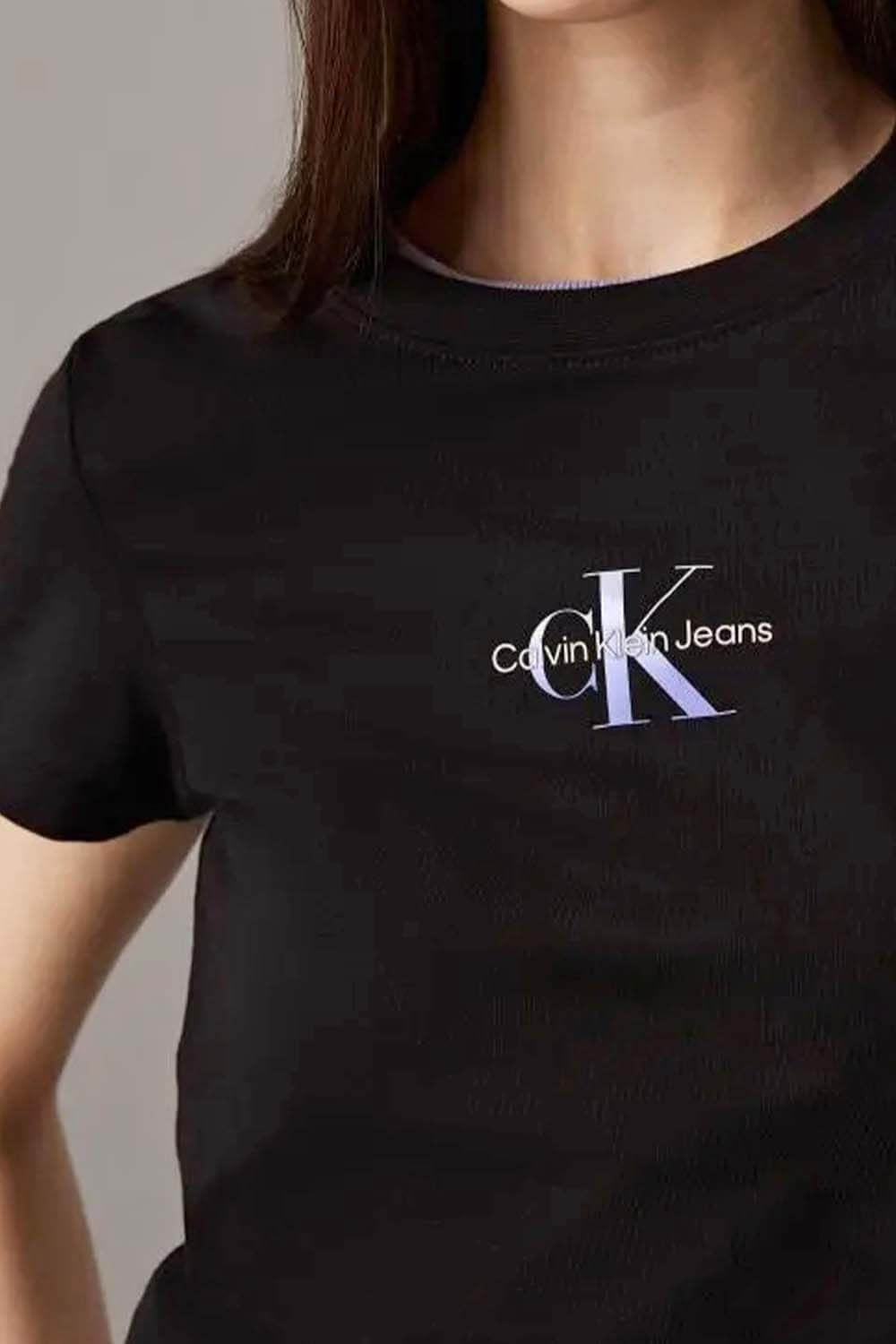 Calvin Klein T Shirt J20j225252 Black Preto_shot1