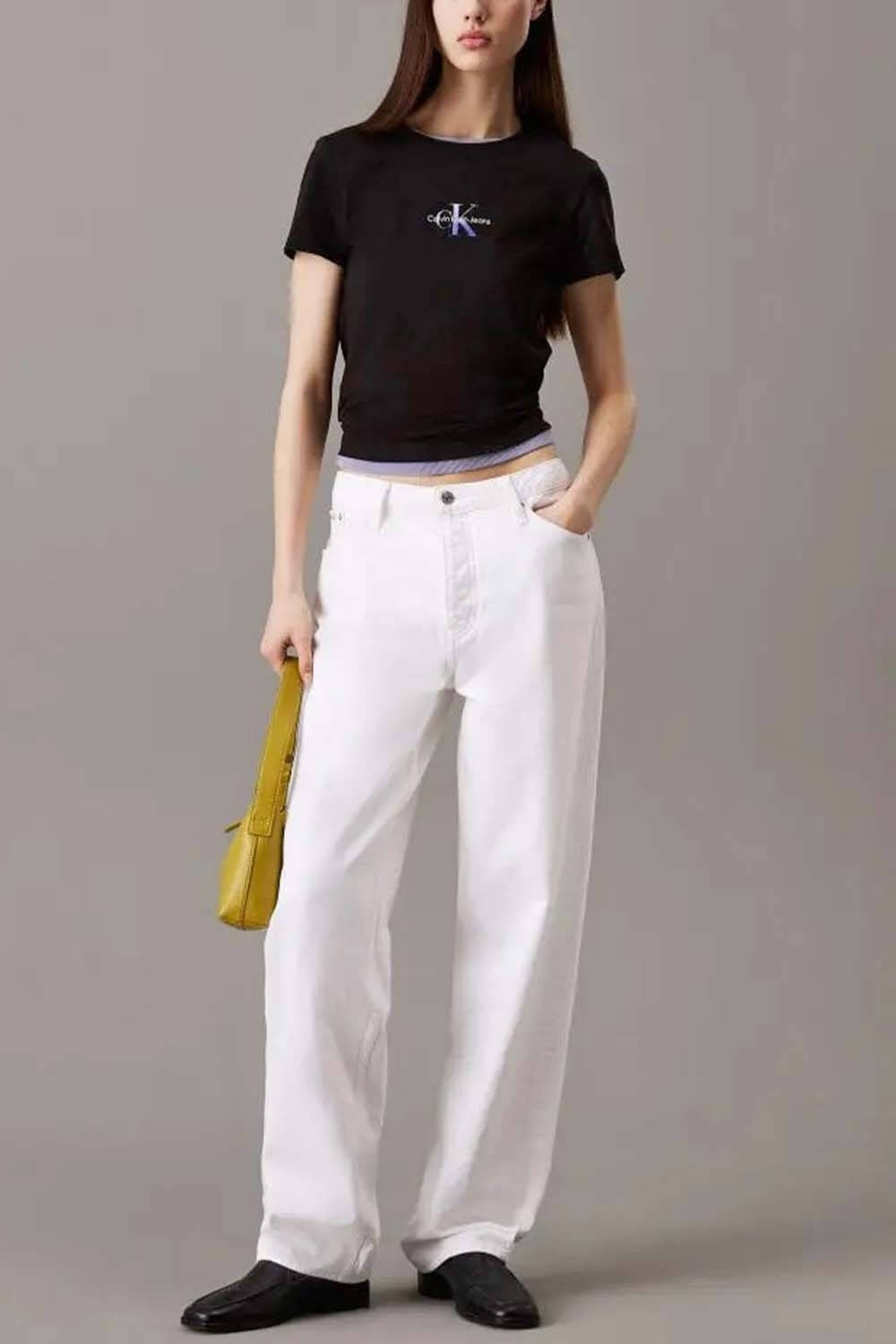 Calvin Klein T Shirt J20j225252 Black Preto_shot3