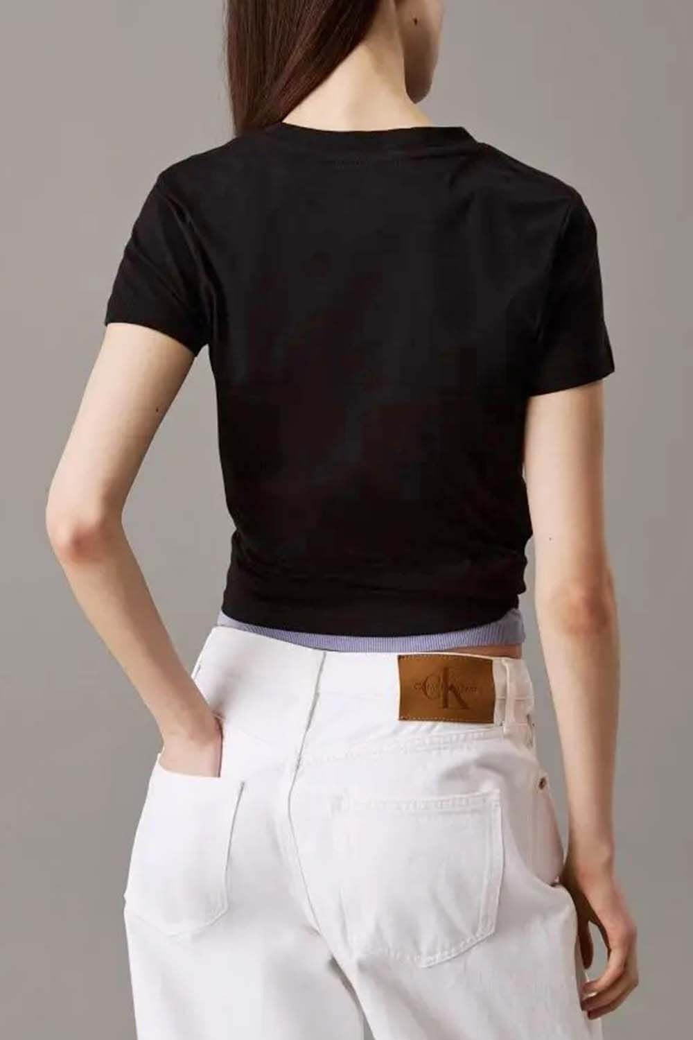 Calvin Klein T Shirt J20j225252 Black Preto_shot6