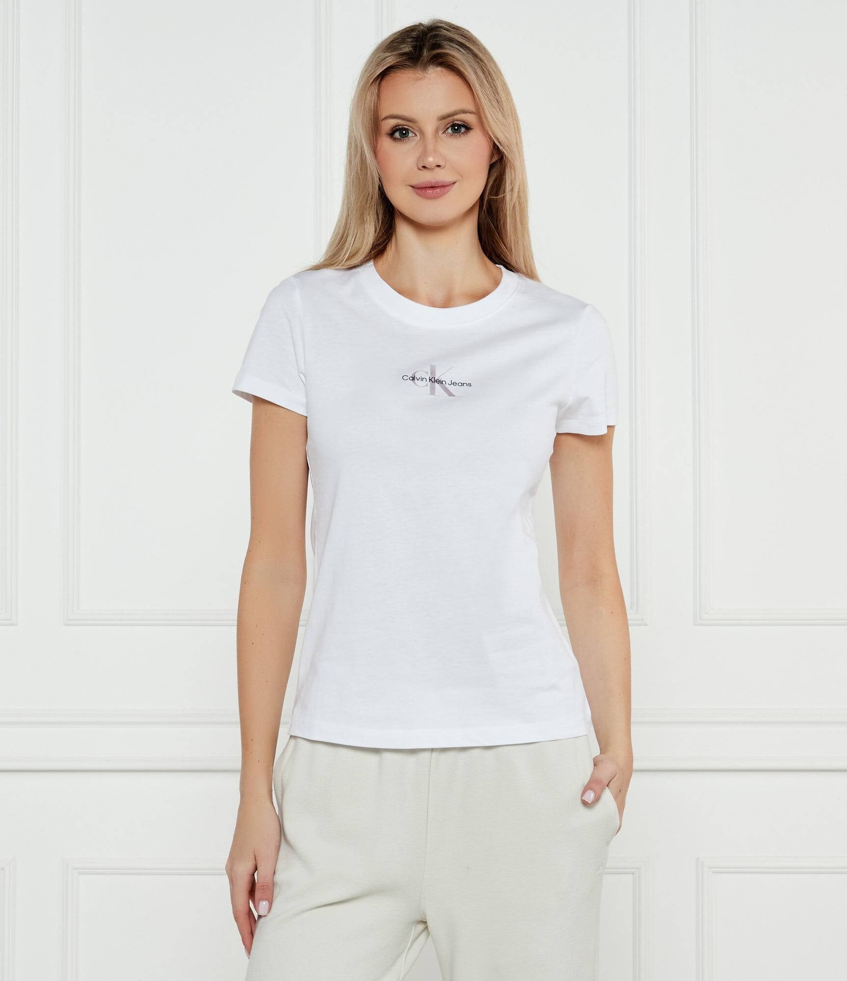 Calvin Klein T Shirt J20j225252 White Branco_shot1