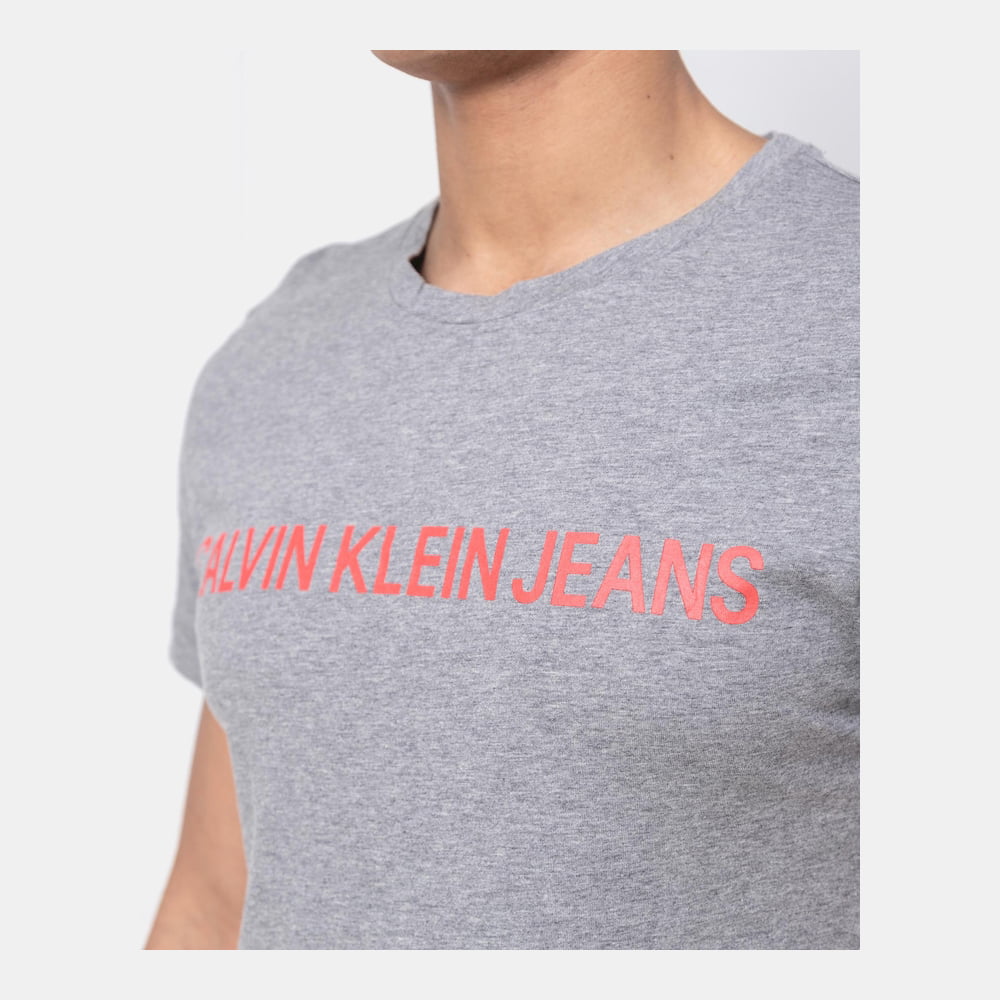 Calvin Klein T Shirt J30j307856 Grey Cinza Shot6