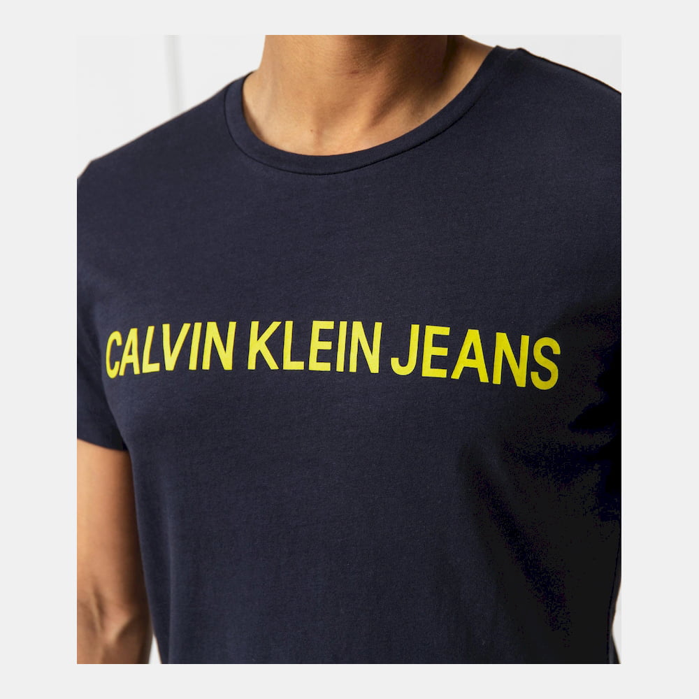 Calvin Klein T Shirt J30j307856 Navy Navy Shot2