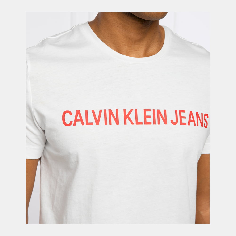 Calvin Klein T Shirt J30j307856 White Branco Shot2