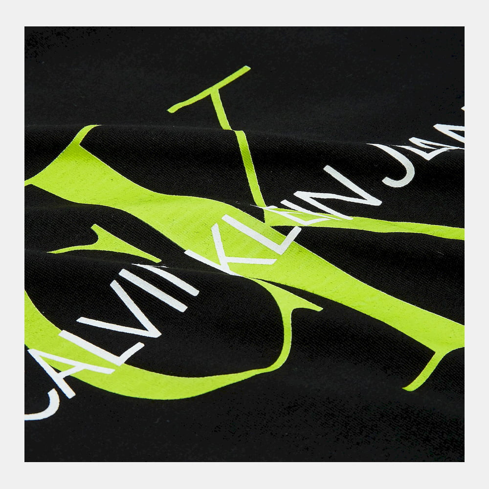 Calvin Klein T Shirt J30j314551 Blk Green Preto Verde Shot4