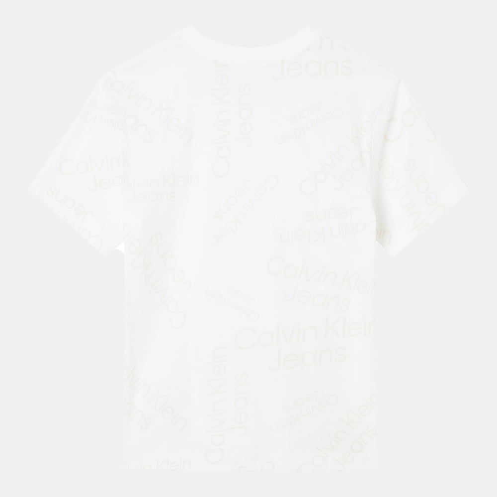 Calvin Klein T Shirt J30j320200 White Beig Branco Beige Shot6