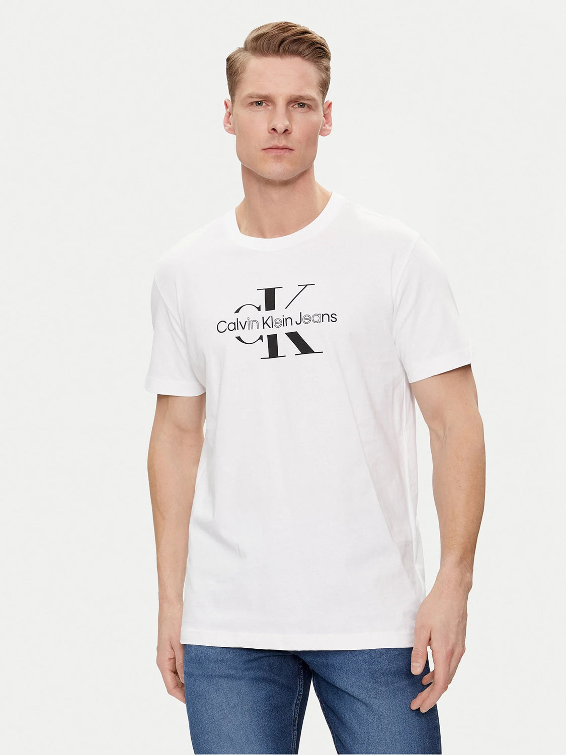 Calvin Klein T Shirt J30j325190 White Branco_shot1