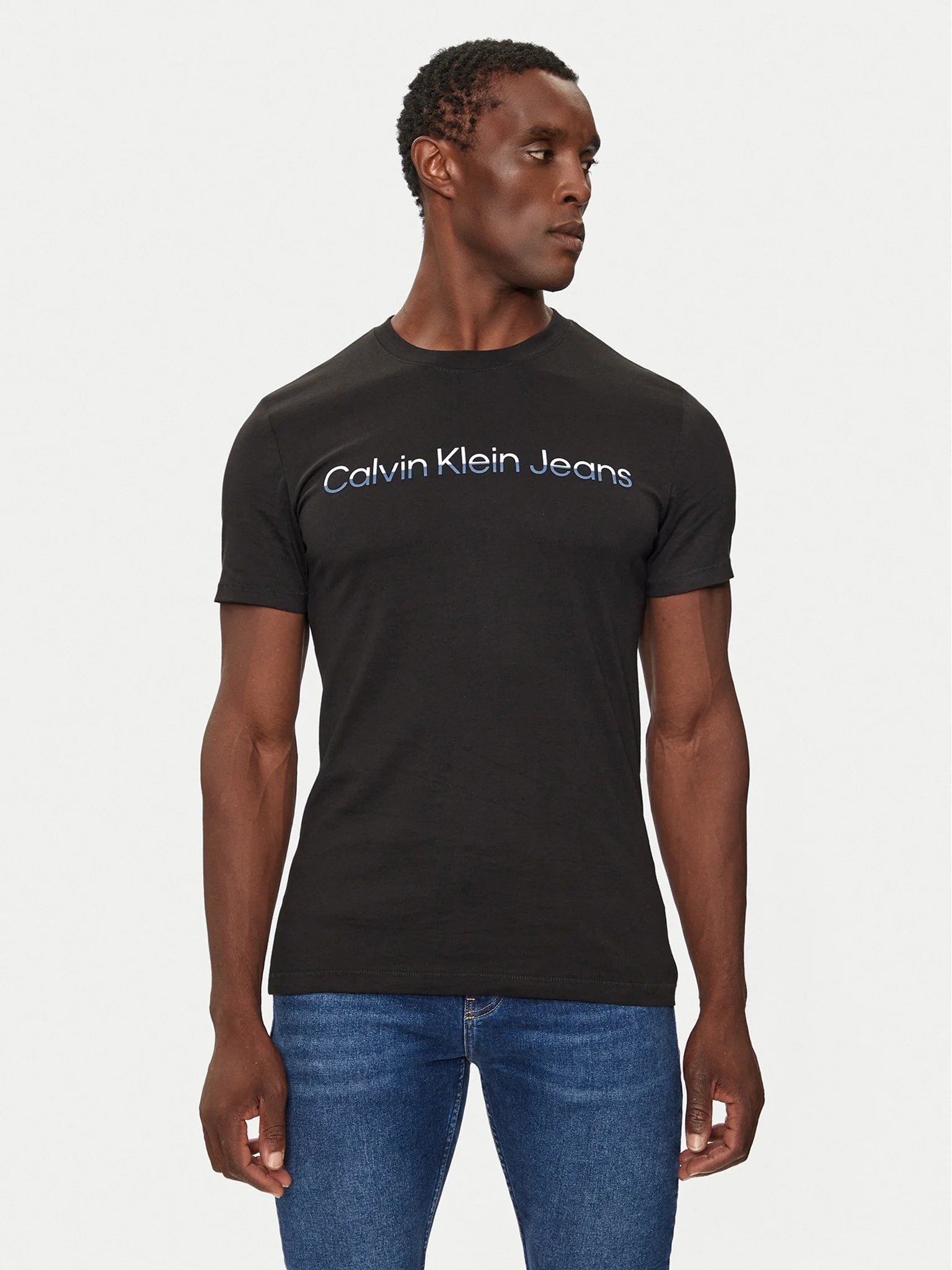 Calvin Klein T Shirt J30j325676 Black Preto_shot2