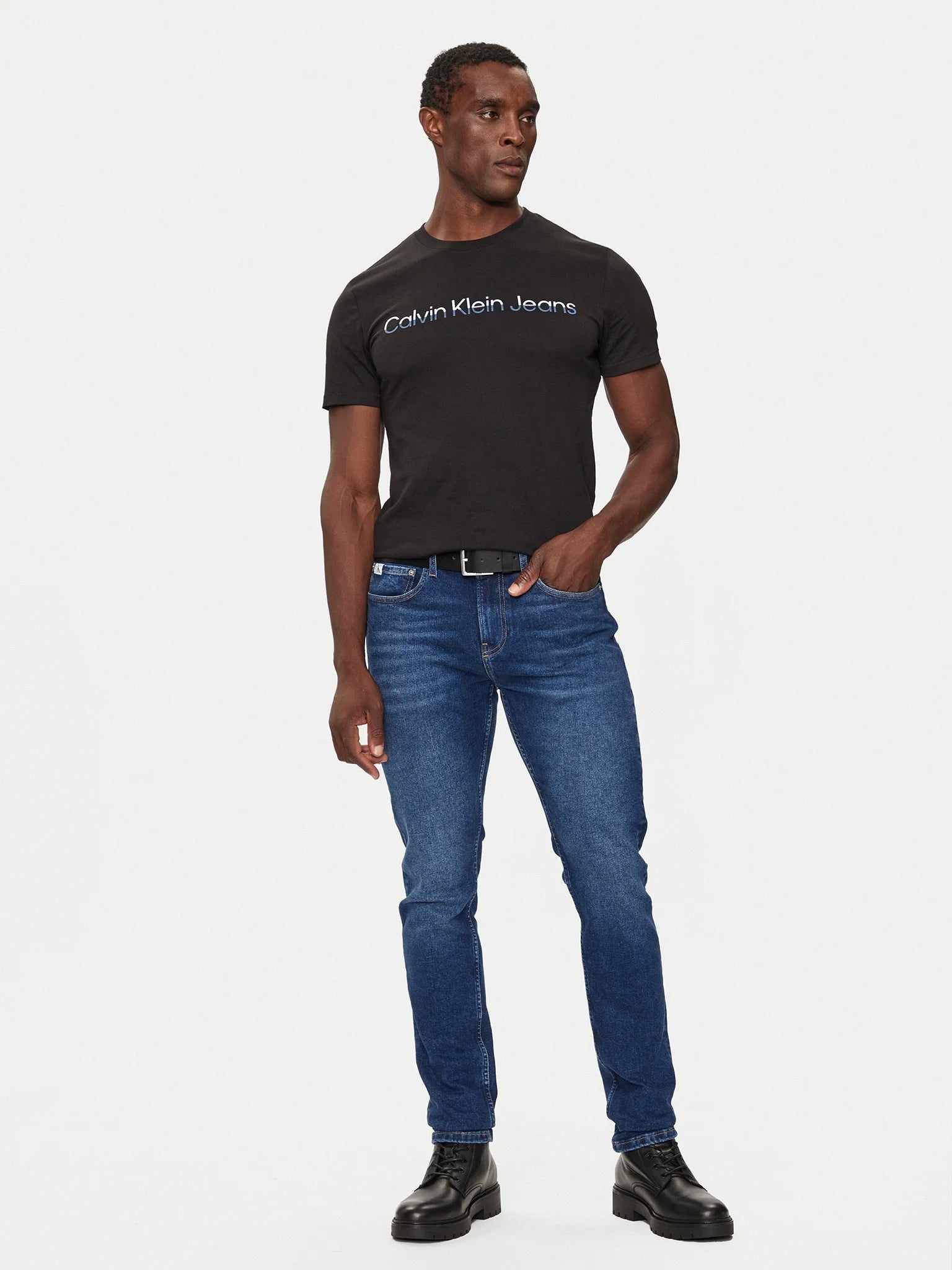 Calvin Klein T Shirt J30j325676 Black Preto_shot5